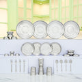 KIARAA 32 PIECES STAINLESS STEEL DINNER SET