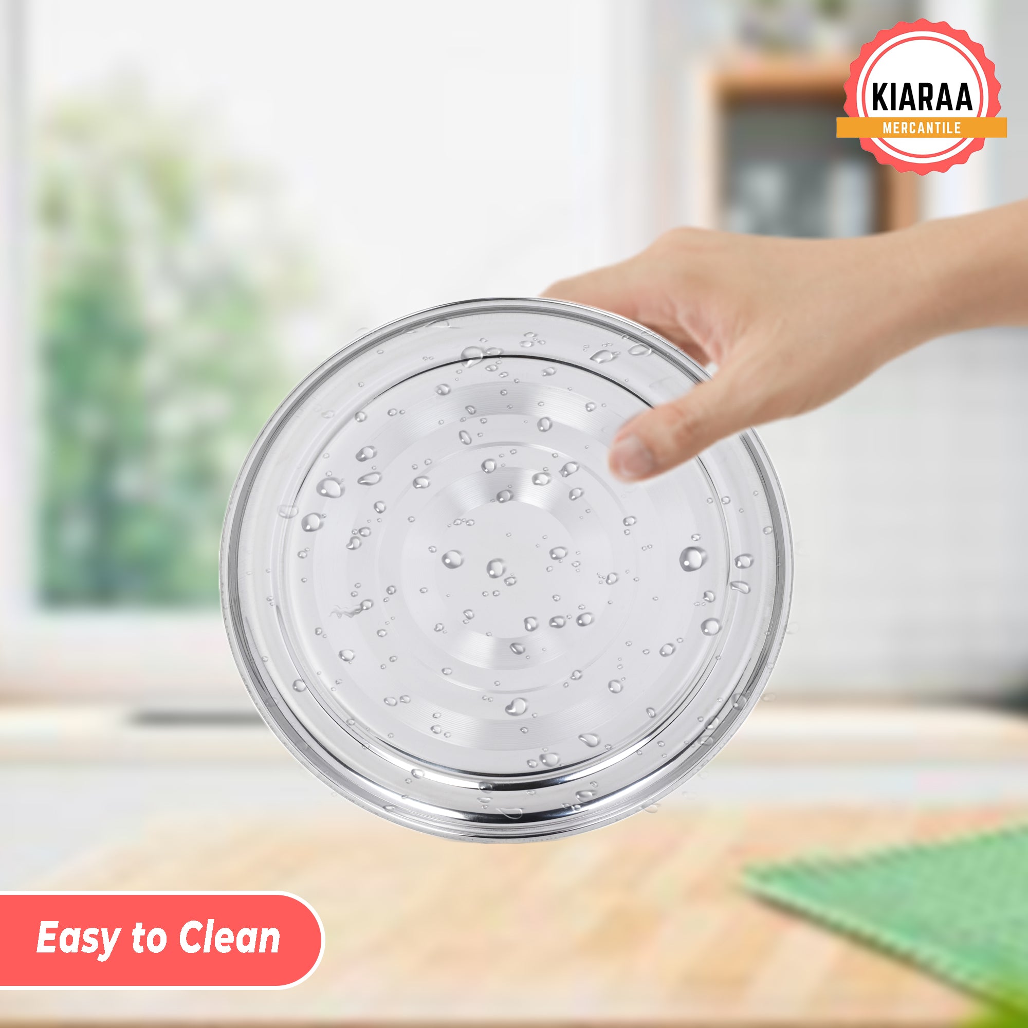 KIARAA Pack of 16 Pieces Stainless Steel Dinner Set