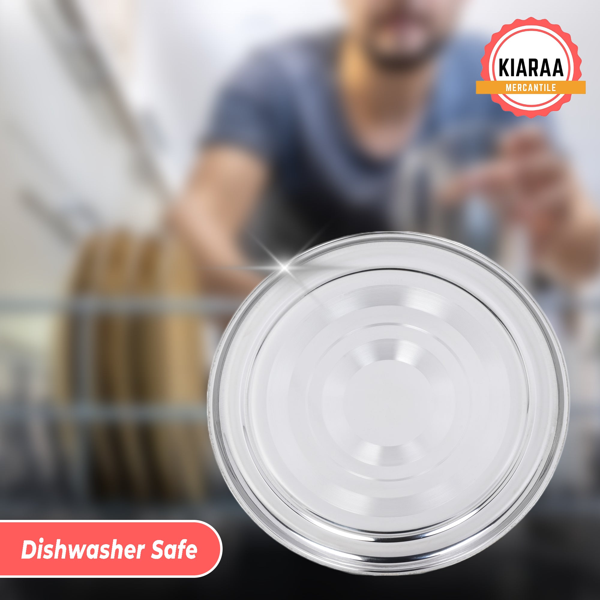 KIARAA PACK OF 48 PIECES STAINLESS STEEL DINNER SET